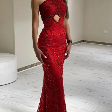 Rotes Glitzerkleid - Leidenschaft & Drama - Cover