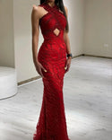 Rotes Glitzerkleid - Leidenschaft & Drama - Cover