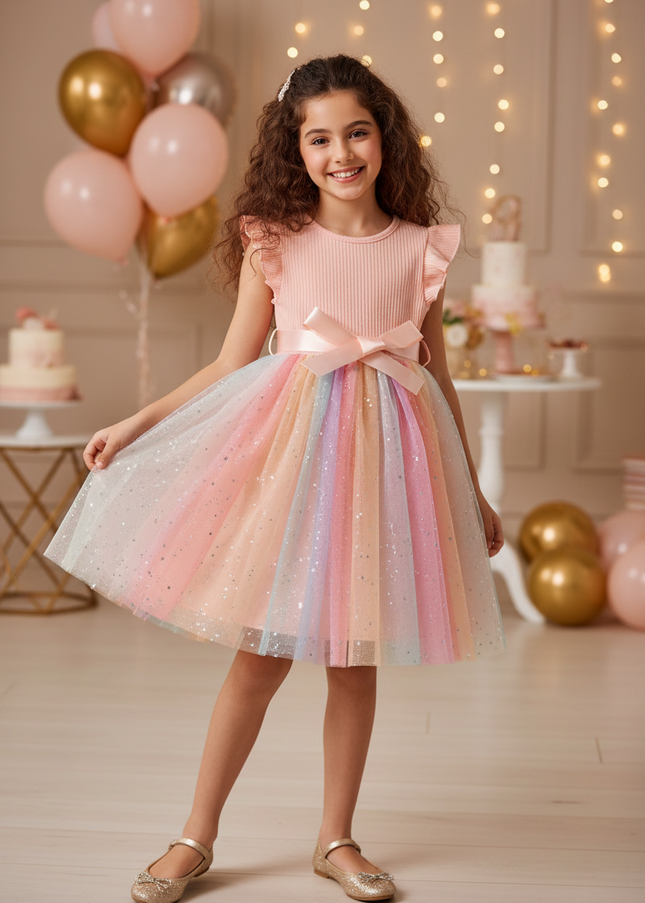 Glitzer Kleid Mädchen Prinzessin - Ansicht 1