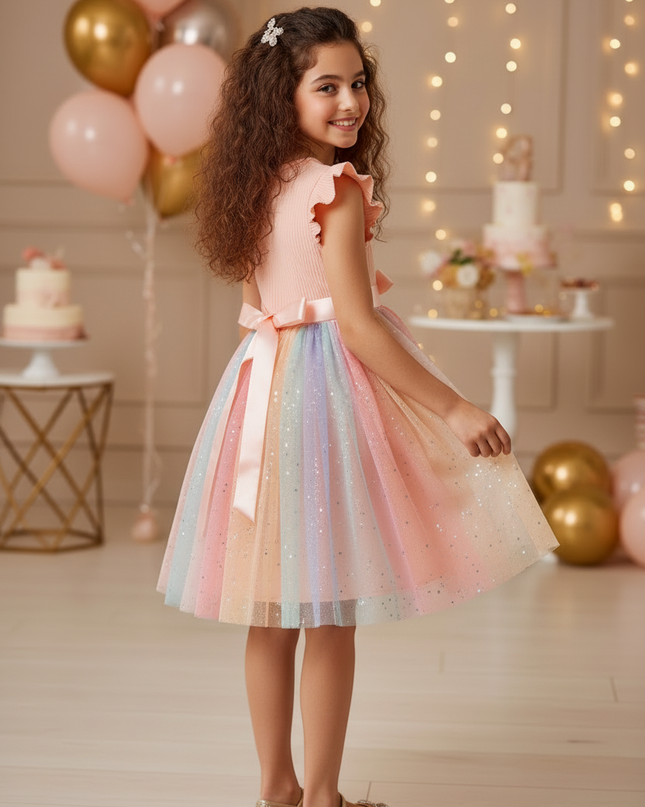 Glitzer Kleid Mädchen Prinzessin - Ansicht 2