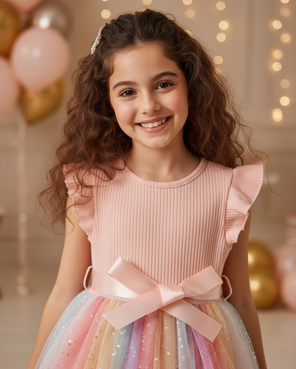 Glitzer Kleid Mädchen Prinzessin - Ansicht 4