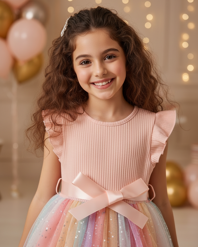 Glitzer Kleid Mädchen Prinzessin - Ansicht 4