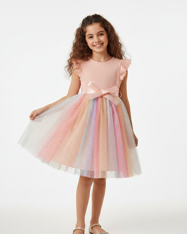 Glitzer Kleid Mädchen Prinzessin - Ansicht 5