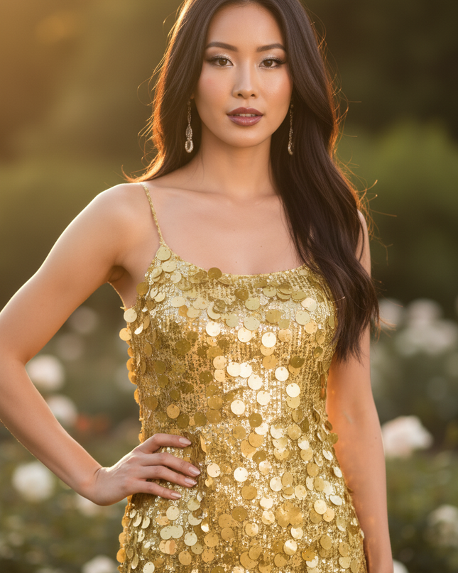 Das goldene Kleid fuer Hochzeitsgaeste - Ansicht 4