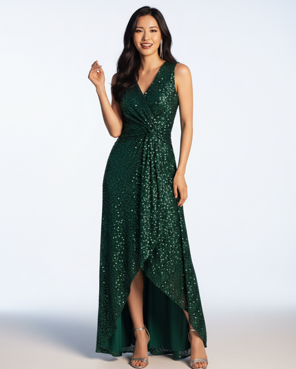 Das Glitzerkleid fuer Damen in Gruen - Ansicht 5