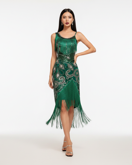 Gruenes Glitzerkleid Grosse Groessen - Ansicht 5