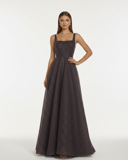 Schwarzes Glitzerkleid Prinzessin Lang - Ansicht 5
