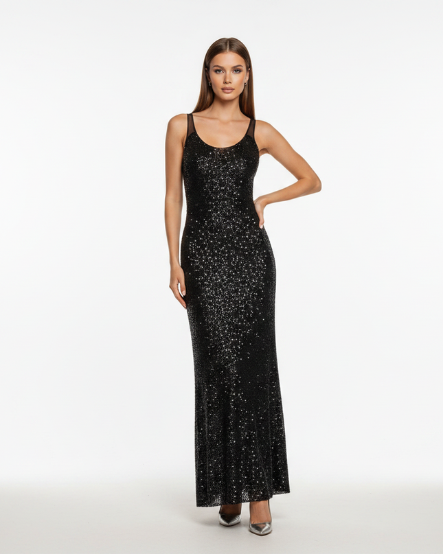 Glitzerkleid mit tiefem Rückenschnitt - Ansicht 5